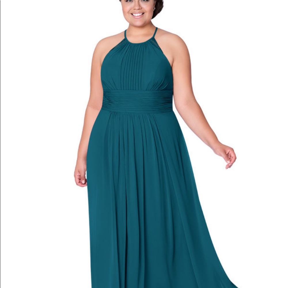 Azazie Ink Blue Regina Bridesmaid Dress